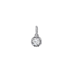 925 Sterling Silver CZ Fancy Pendant
