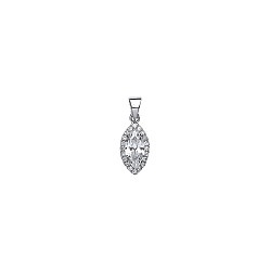 925 Sterling Silver Cubic Zirconia Fancy Pendant