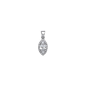 925 Sterling Silver Cubic Zirconia Fancy Pendant