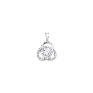 925 Sterling Silver CZ Fancy Pendant