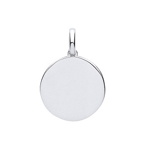 Silver Disc Pendant