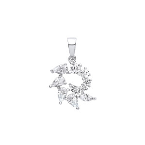 Silver CZ Fancy Pendant