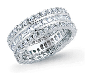 925 Sterling Silver Cubic Zirconia Fashion Ring