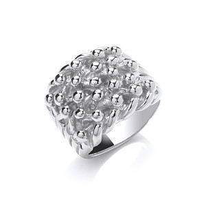 925 Sterling Silver Gents Keeper Ring