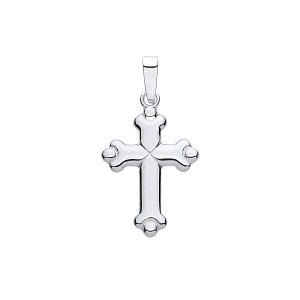 925 Sterling Silver Fancy Cross Pendant