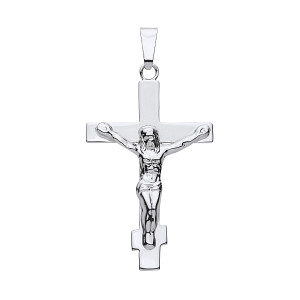 925 Sterling Silver Crucifix Cross Pendant