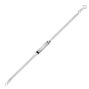 925 Sterling Silver Ladies ID Bracelet