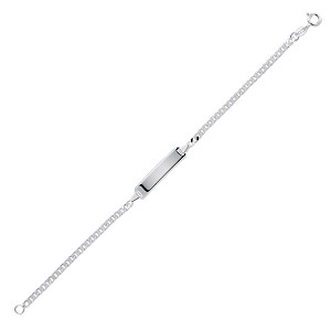925 Sterling Silver Ladies ID Bracelet