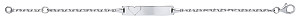 925 Sterling Silver CHILDRENS ID BRACELET WITH ENGRAVED HEART