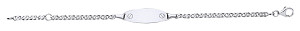925 Sterling Silver CHILDRENS ID BRACELET