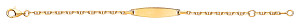 GOLD PLATED CHILDRENS ID BRACELET
