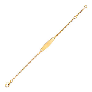 GOLD PLATED CHILDRENS ID BRACELET
