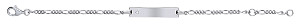 925 Sterling Silver CHILDRENS ID BRACELET WITH CZ