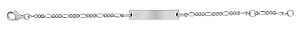 925 Sterling Silver CHILDRENS ID BRACELET WITH CZ