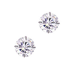 10mm Round 925 Sterling Silver Stud Earrings
