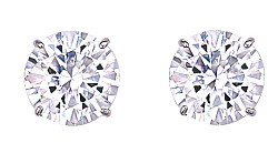 13mm Round 925 Sterling Silver Stud Earrings