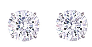 13mm Round 925 Sterling Silver Stud Earrings