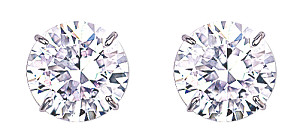 14mm Round 925 Sterling Silver Stud Earrings