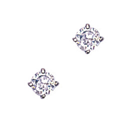 4mm Round 925 Sterling Silver Stud Earrings (Pack of 5)