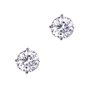 7mm Round 925 Sterling Silver Stud Earrings (Pack of 5)